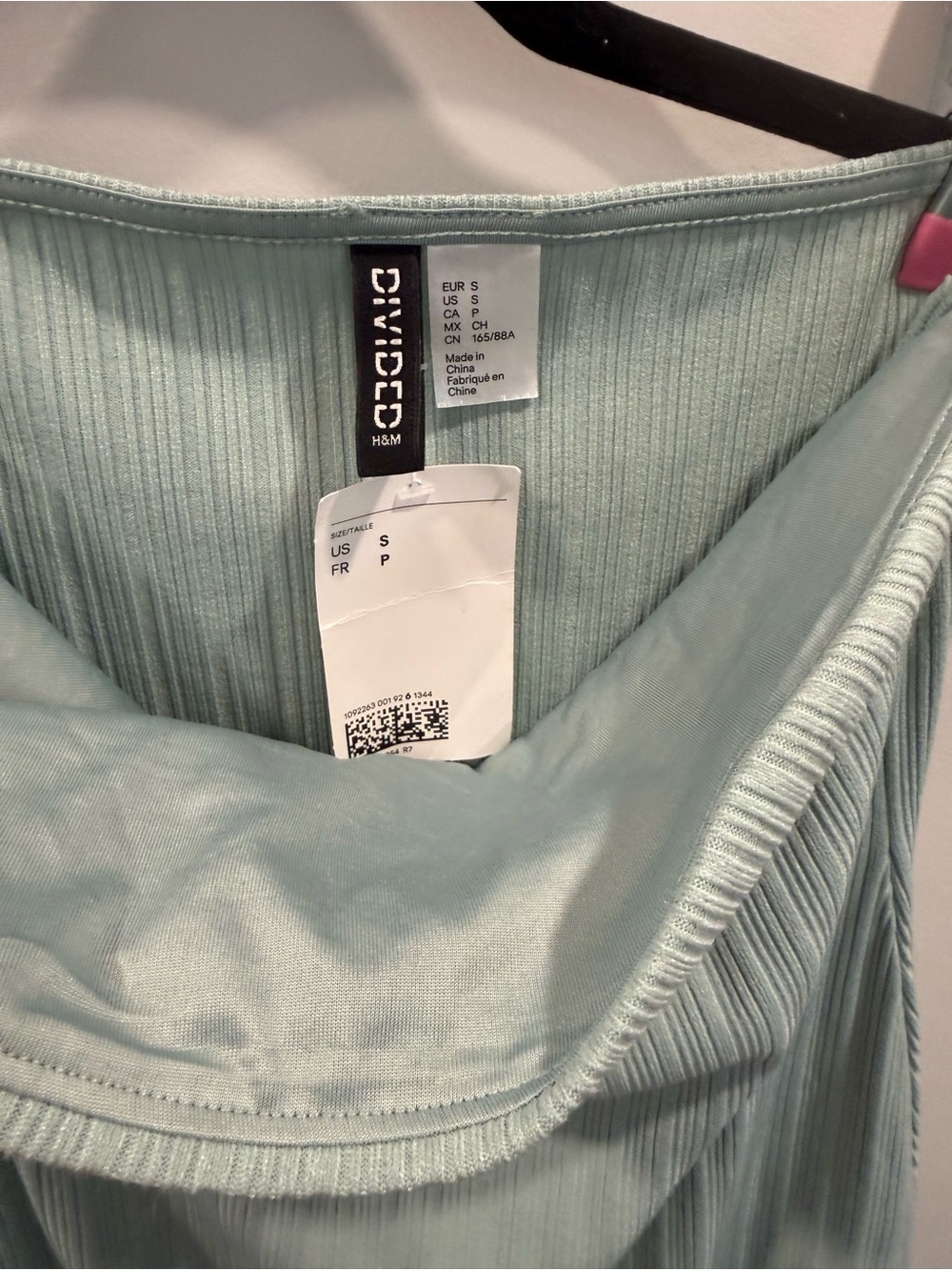 H&M Strapless Ribbed Maxi Dress in Mint - Picture 3 of 4